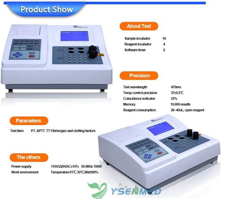 laboratory coagulation analyzer|coagulation analyzer tests.